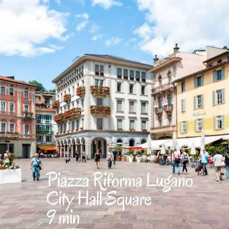 'cuore Di Rose' Parking - Welcome Set, Netflix, For 4 Persons -by Easylife Swiss Lägenhet *